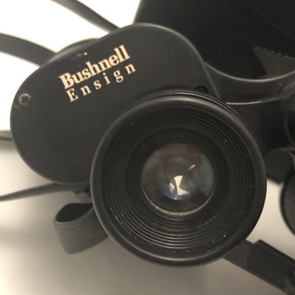 Vintage 60s Bushnell Ensign Binoculars 7x35 Insta Focus Case For Parts Repair - Picture 3 of 16